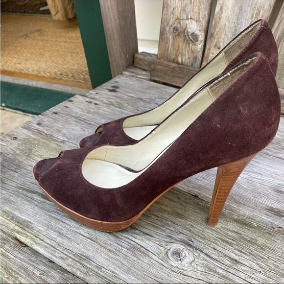 Steven by Steve Madden brown suede leather Lalo pump size 7 - Picture 2 of 7